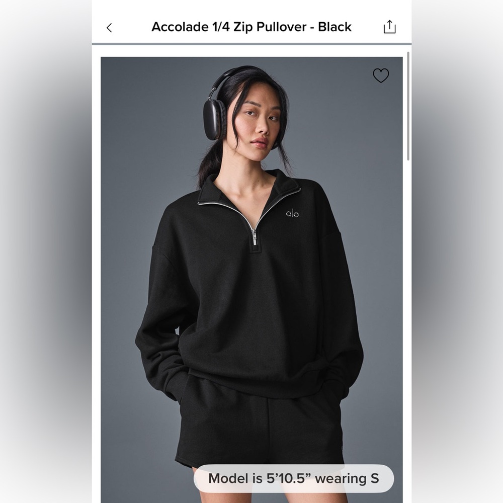 Alo Accolade 1/4 Zip Pullover